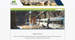 Desktop Screenshot of metorexgroup.com